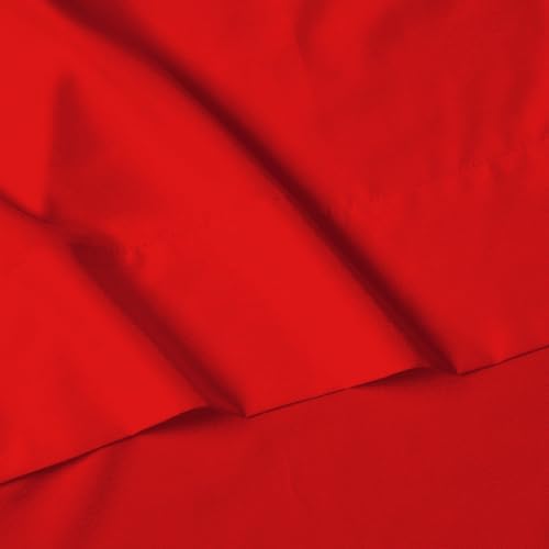 Elegant Comfort Luxury 4-Piece Bed Sheet Set - Luxury Bedding 1500 Premium Hotel Quality Microfiber, Wrinkle Resistant Cool & Breathable, Easy Elastic Fitted, King, Red