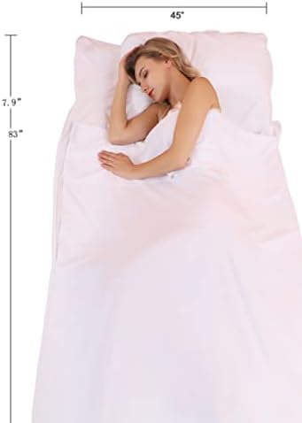 JITTY Sleeping Bag Liner 83"x45" for Travel Camping Hiking Home Hotel