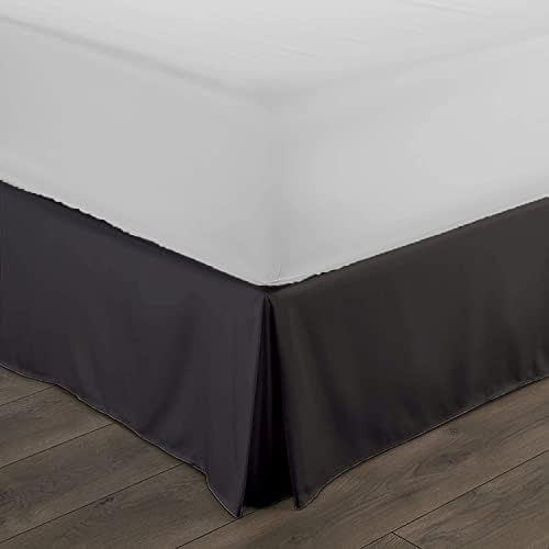 Super Soft 800-TC Split Corners Queen Size Bed Skirt - 60x80+16-Inch Tailored Drop Easy Fit - Bed Skirt for Queen Beds - Center & Corner Pleats Wrinkle & Fade Resistance