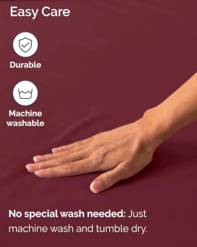CGK Linens 2 Pack Extra Deep Twin XL Fitted Sheets - Burgundy