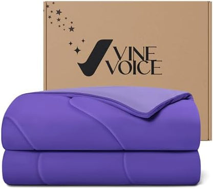 Cooling Comforter for Hot Sleepers, King 106x90, Lavender