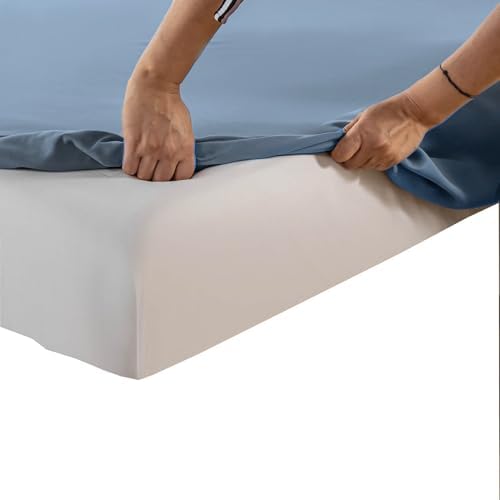 Kingnex Sleeper Sofa Bed Sheets Queen for 60x74 Pull Out Sofa Bed Blue
