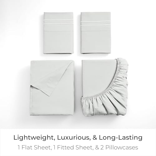 Mellanni Iconic 4-Piece, Ultra Soft Sheet Set (California King, Ivory)