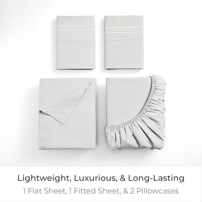 Mellanni Iconic 4-Piece, Ultra Soft Sheet Set (California King, Ivory)