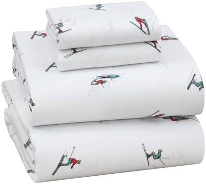 RUVANTI Flannel Sheets Queen Size, Flurry Friends