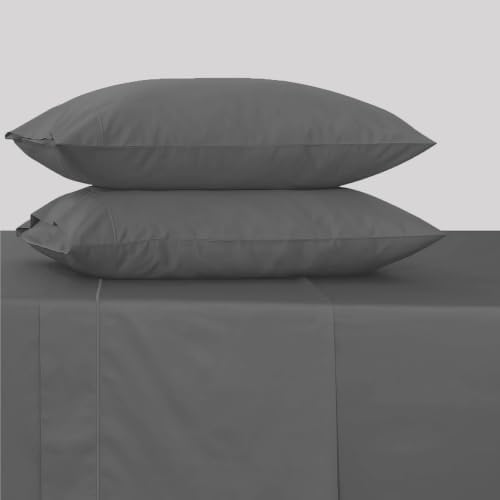 Feather & Stitch 100% Cotton Sateen 500 TC Split King Size Bed Sheet Set