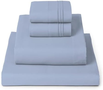 Mellanni Iconic 4-Piece, Ultra Soft Sheet Set (Full, Sky Blue)
