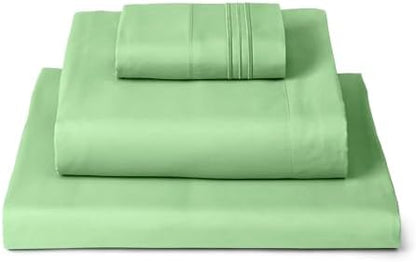 Mellanni Iconic 3-Piece, Ultra Soft Sheet Set (Twin, Pistachio)