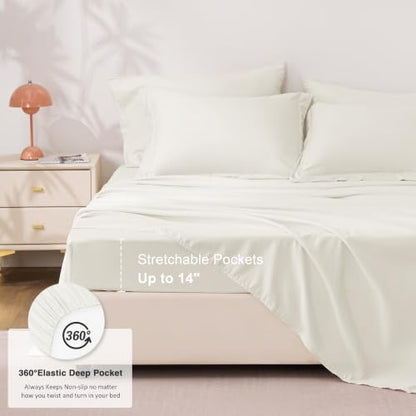 Love's cabin Plaid King Comforter Set, Ivory