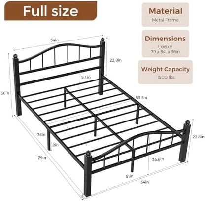 Full Size Bed Frames with Headboard