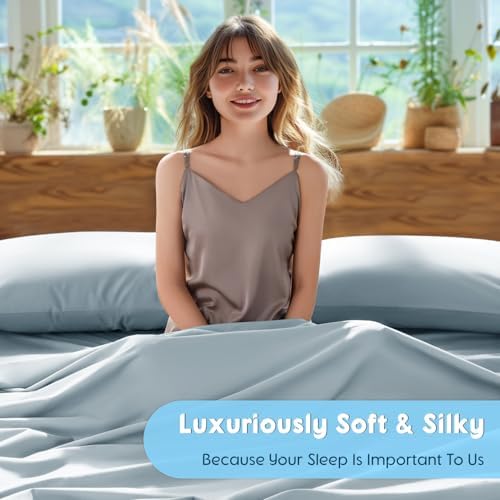 SONORO KATE 1000 Series 100% Egyptian Cotton King Sheet Set,4 Pieces