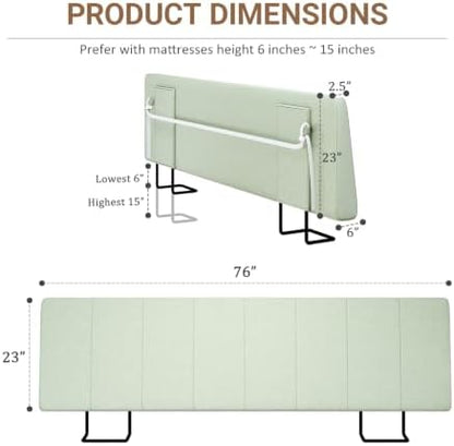 King Size Headboard Only-No Assembly Required, Sage Green