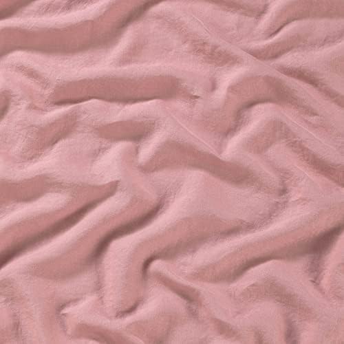 Sijo Stone Washed Organic French Linen Bed Sheet Set, GOTS Certified Organic, Best Cooling Linen Sheet Award by Sleep Foundation, 3 Piece - 2 Pillowcases and 1 Fitted Sheet (Pink Clay, King)