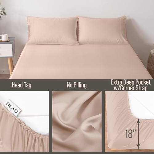 Bella Coterie | Luxury Bamboo Viscose Cal King Size Fitted Sheet Only
