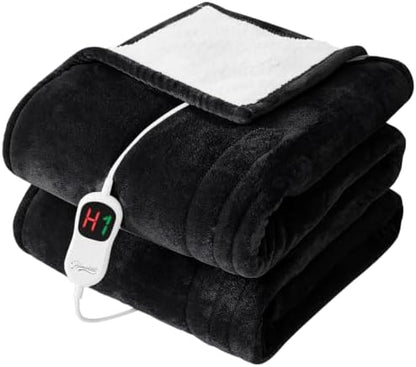 Homemate Heated Electric Blanket Twin 62"x84" Heating Throw Blanket