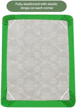 Elegant Comfort 1500 Premium Hotel Quality 18-21 Inches Deep - Extra Deep Pocket Single Fitted Sheet for High Mattress, Luxury and Softest, Smart Pocket - Wrinkle Free, Queen, Emerald Green