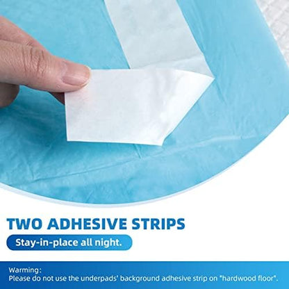 SOFYFINE Disposable Bed Pads with Adhesive Strip 30"x36"[10 Pads]