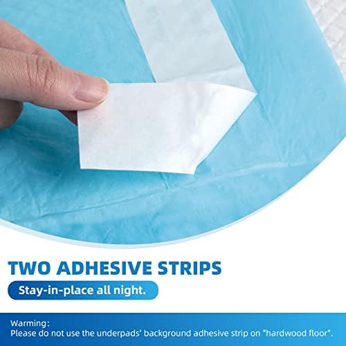 SOFYFINE 100 Count Disposable Bed Pads with Adhesive Strip 30"x36"
