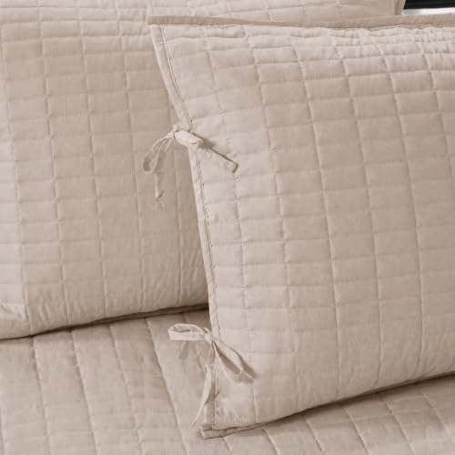 Comfort Spaces Daybed Cover - Luxe Double Sided-Quilting, All Season Cozy Bedding with Bedskirt, Matching Shams, Kienna Blush 75"x39" 5 Piece