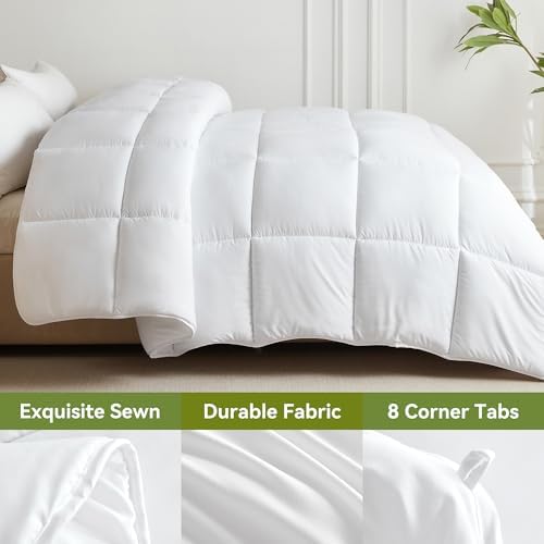 L LOVSOUL Twin Comforter Down Alternative Duvet Insert, 68x90IN