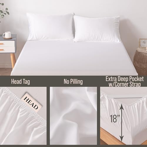 Bella Coterie | Luxury Bamboo Viscose Full Size Fitted Sheet Only