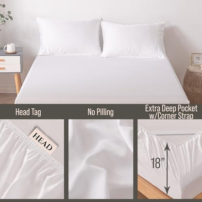 Bella Coterie | Luxury Bamboo Viscose King Size Fitted Sheet Only