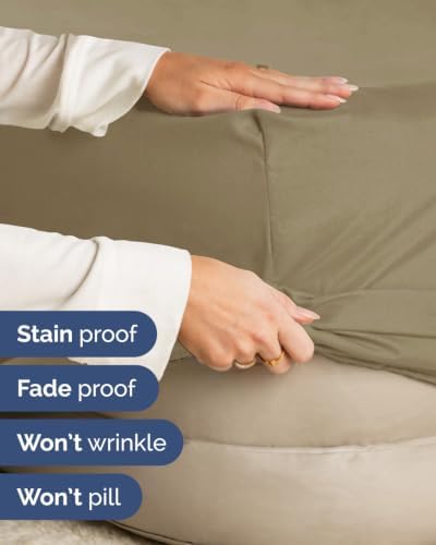 CGK Linens Extra Deep Flex Top Split Head King Fitted Sheet Only - Khaki