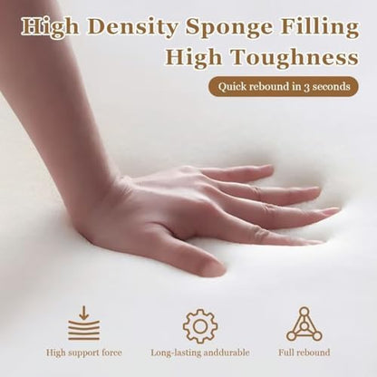 Bed Gap Filler,High-Density Bed Crack Filler with Removable Cover,Mattress Extender for Headboard Gap,Spacer Filler Between Mattress and Wall,Bed Wedge Gap Filler,Full Size,Dark Gray,72"x6"x6"