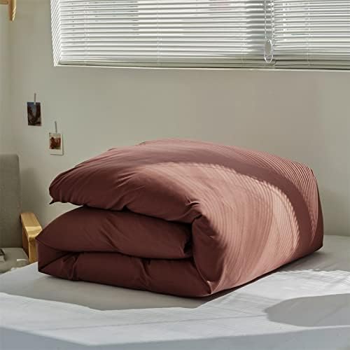 Wellboo Brick Red Comforter Set Twin Size Dark Red Bedding Sets Cotton Plain Blackish Red Bed Quilts for Women Men Solid Purplish Red Vintage Blankets Luxury Dark Rust Red Bedding Comforters Soft