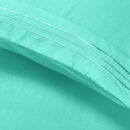 Elegant Comfort Luxury 4-Piece Bed Sheet Set - Luxury Bedding 1500 Thread Count Egyptian Quality Microfiber, Wrinkle Resistant Cool & Breathable, Easy Elastic Fitted, Full, Paradise Teal