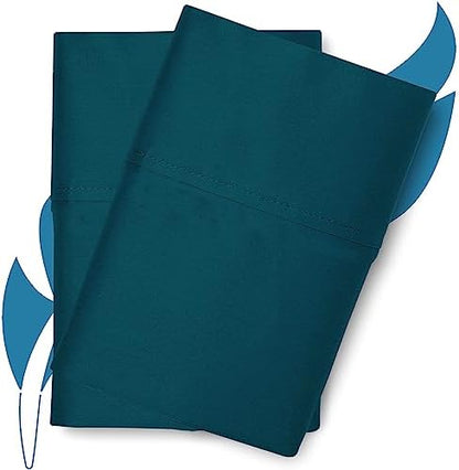 800 Series King Pillow Cases Set of 2, Sateen, Teal