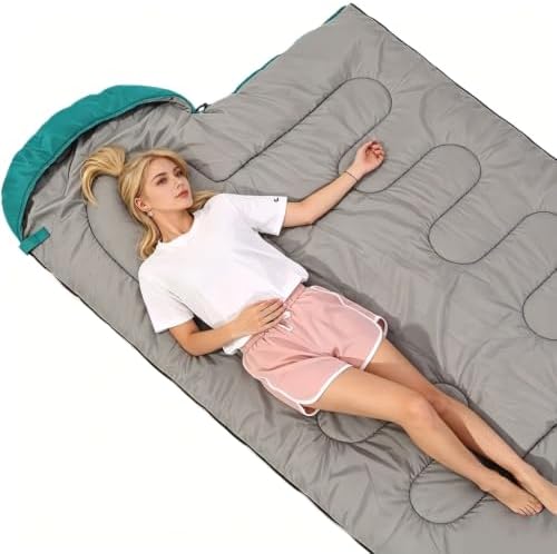 SWTMERRY Sleeping Bag 3 Seasons (Summer, Spring, Fall) Warm & Cool Weather - Lightweight,Waterproof Indoor & Outdoor Use for Kids, Teens & Adults for Hiking and Camping
