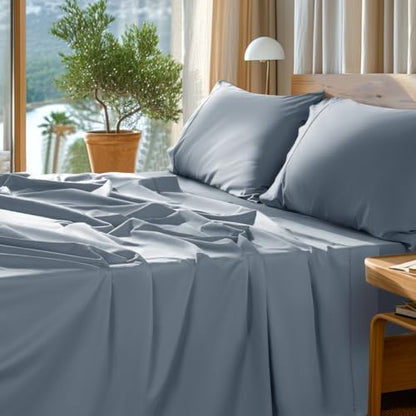 SONORO KATE 1000 Series 100% Egyptian Cotton Queen Sheet Set,4 Pieces