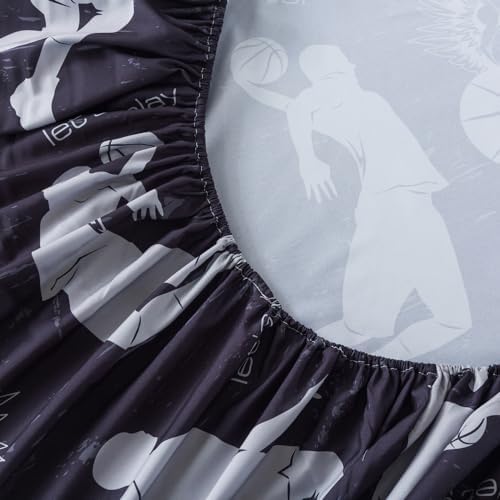 ADASMILE A & S Basketball Bedding Full Size for Boys 6 Pcs Sports Comforter