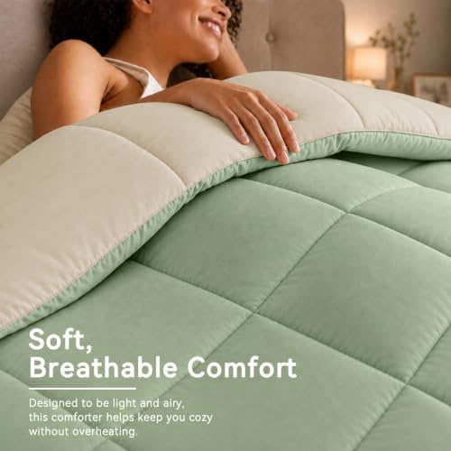 Anluoer Full Size Comforter Sets, 7 Piece Bed in a Bag Full Bedding Sets