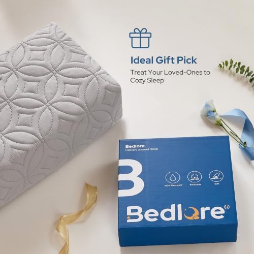 BEDLORE Waterproof Mattress Protector, California King Size Mattress Pad
