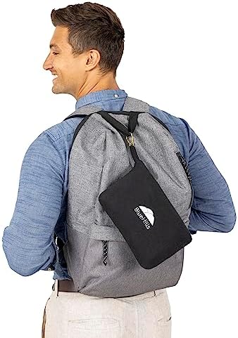 BlueHills Premium Soft Lightweight Travel Blanket Pillow 2 in 1 - Black