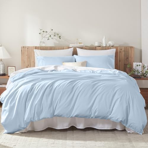 Duvet Cover Queen Size,100% Egyptian Cotton 1600 Thread Count