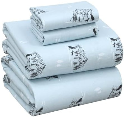 RUVANTI Flannel Sheets Queen Size, Soul Dog