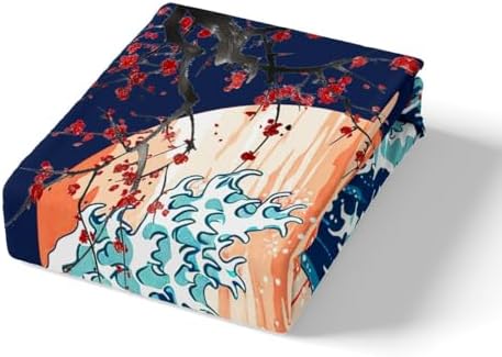 Feelyou Japanese Wave Duvet Cover Queen Size Boys Girls Teens