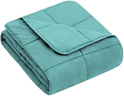 yescool Weighted Throw Blanket 7lbs, 41" x 60", Teal