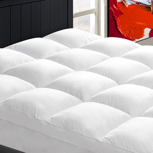 CHOPINMOON Twin XL Mattress Topper for Back Pain, Thick Mattress Pad Cover