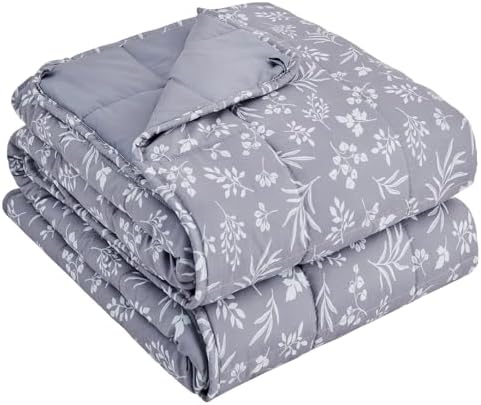 yescool Weighted Blanket for Adults 20lbs Twin Size, 48" x 72", Dove Grey