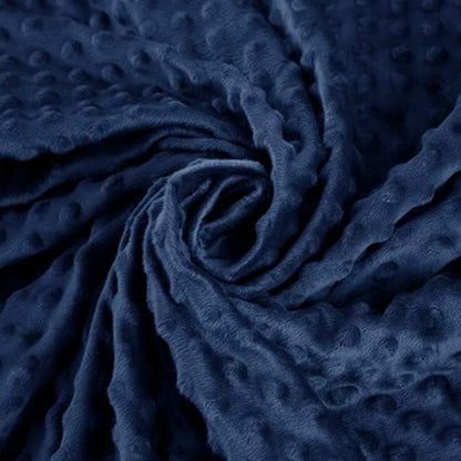 yescool Weighted Blanket with Cover (10 lbs, 41" x 60", Cobalt Blue) Heavy Blanket for Sleeping Perfect for 60-90 lbs, Breathable Blanket with Premium Glass Bead, Machine Washable