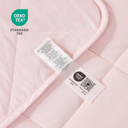 Cozy Bliss Cooling Throw Blanket for Hot Sleepers 50"x70", Q-Max 0.45 Cooling Comfort, Cold Blankets for Night Sweats Sleeping, Ultra-Cool Lightweight Breathable Summer Blanket for Couch Bed, Pink