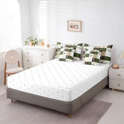 Feelyou Wild Deer 7 Piece Bedding Set Queen Size for Kids Teens