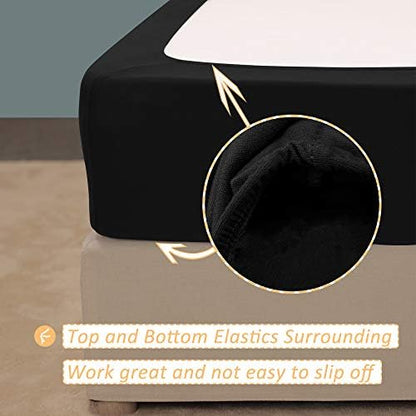 Mrs Awesome Full/Full XL Box Spring Cover Black