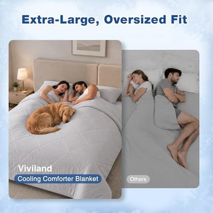 Viviland Cooling Blanket King Size Mint Green 106 x 90 inches