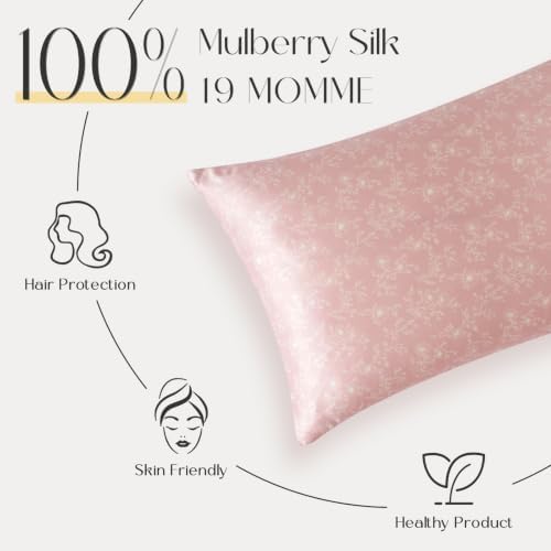 ZIMASILK 100% Pure Mulberry Silk Pillow Cases for Hair and Skin, Queen
