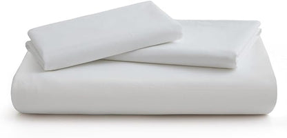 100% Washed Cotton Duvet Cover Set, Linen Like Natural Bedding Set with Zipper Closure (No Comforter), 104x98 Inches, Cal King, White